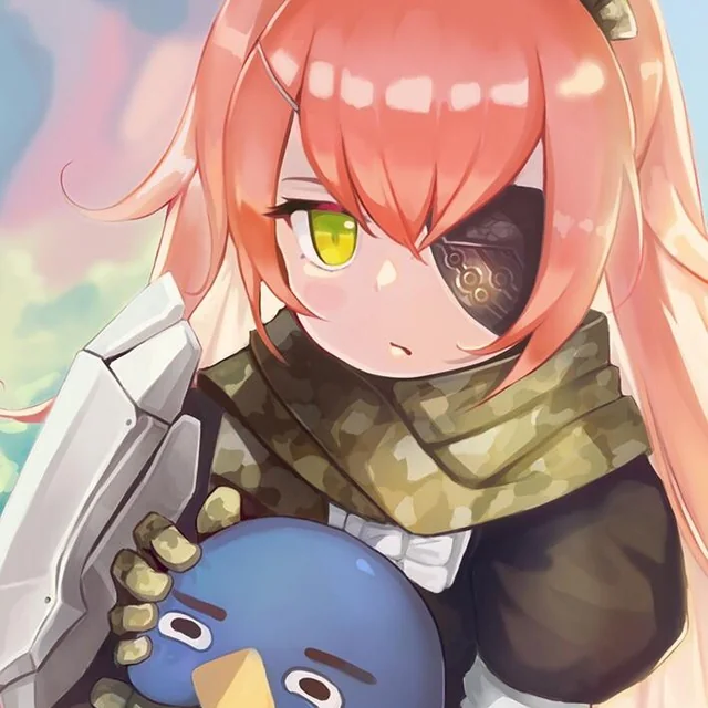 shizu holding her stuffie